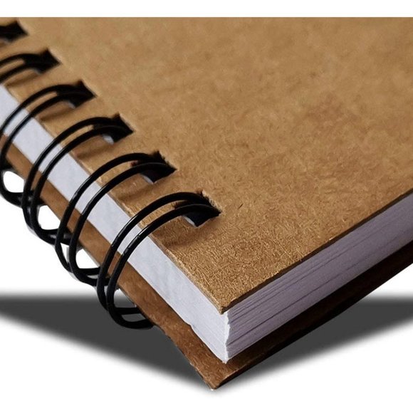 set of 3 kraft spiral notebooks - Picture 3 of 6